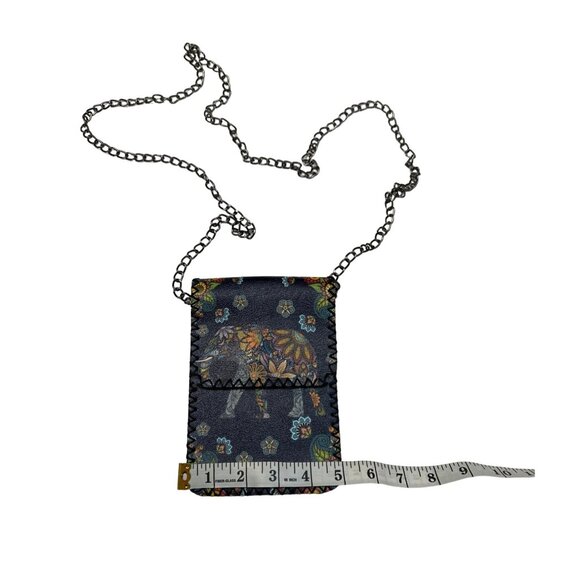 Small Minimalist Crossbody Colorful Floral Elephant Boho Gypsy Purse - Picture 6 of 6